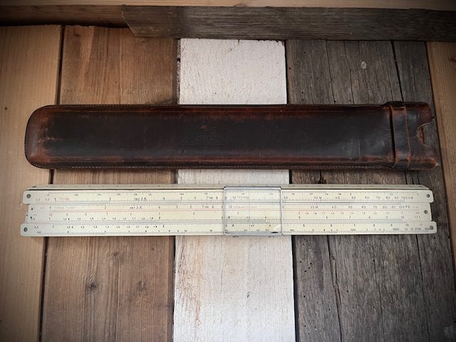 Nestler 36 Electro log log scales slide rule 1940 Germany