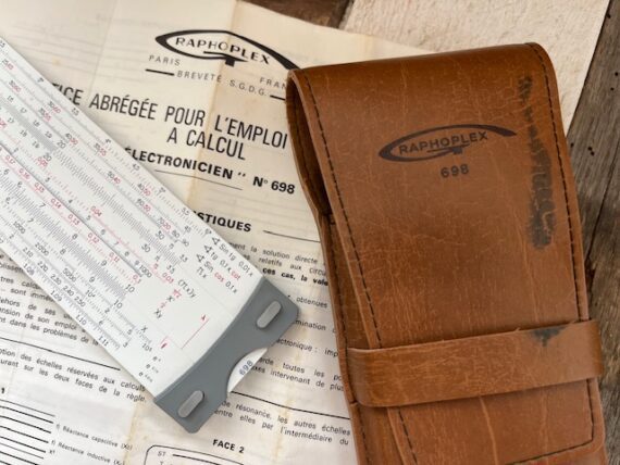 Graphoplex 698 Electronicien slide rule full set 1970 France - Image 3