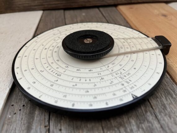 Loga 30sTt 360 circular duplex slide rule in case 1970 Switzerland - Image 4