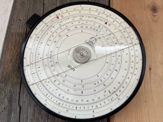 Loga 30sTt 360 circular duplex slide rule in case 1970 Switzerland - Image 6