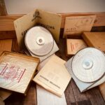 2x Alro 100 R + 200R circular slide rules full set 1940 Holland