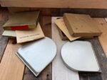2x Alro 100 R + 200R circular slide rules full set 1940 Holland