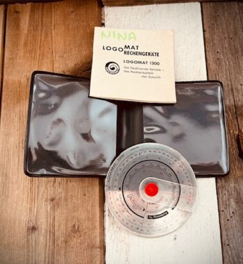 Logomat 1300 1303 circular slide rule full set 1960 Germany