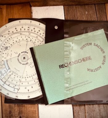 System Sacher IWA 15302 traffic accident slide rule 1960 Austria Germany