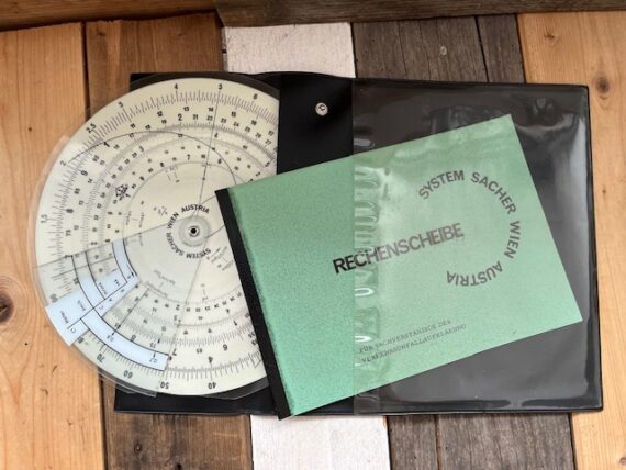 System Sacher IWA 15302 traffic accident slide rule 1960 Austria Germany - Image 2