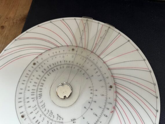 ALRO Viscoklok Shell viscosity slide rule 1962 Holland - Image 7