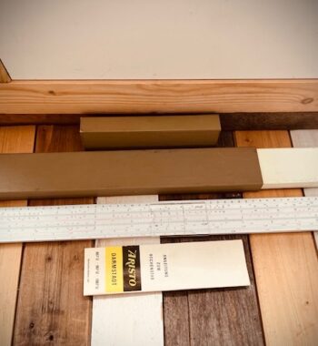 Aristo 1067U Darmstadt 55cm 22″ slide rule full set 1968 Germany