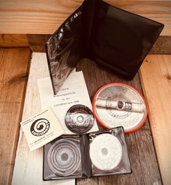 Logomat mini 2000 slide rule with 16 inserts full set 1960 Germany