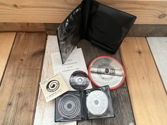 Logomat mini 2000 slide rule with 16 inserts full set 1960 Germany - Image 6