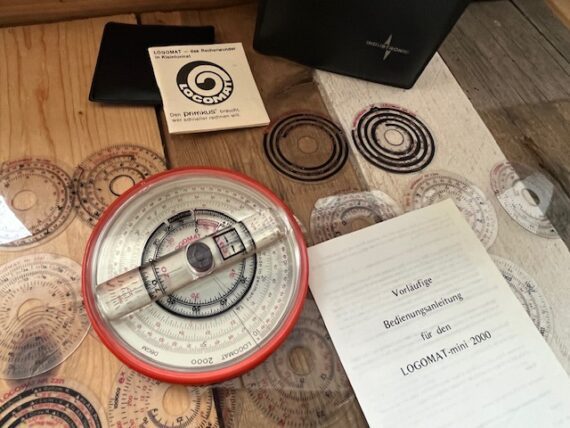 Logomat mini 2000 slide rule with 16 inserts full set 1960 Germany - Image 9