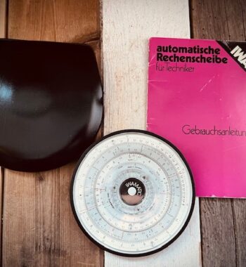 IWA Iwamatic 1660 technical circular slide rule 1960's Germany