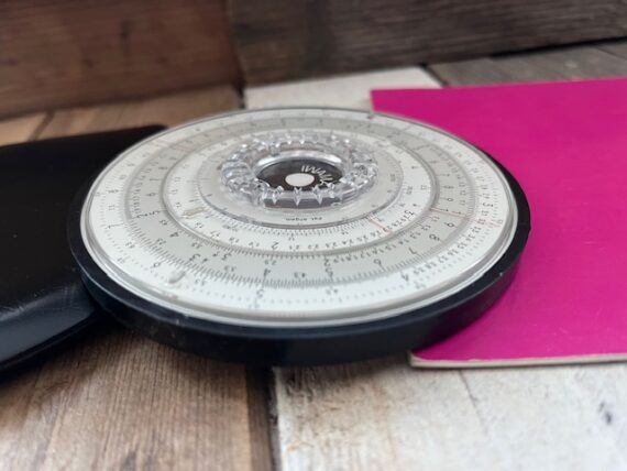 IWA Iwamatic 1660 technical circular slide rule 1960's Germany - Image 4