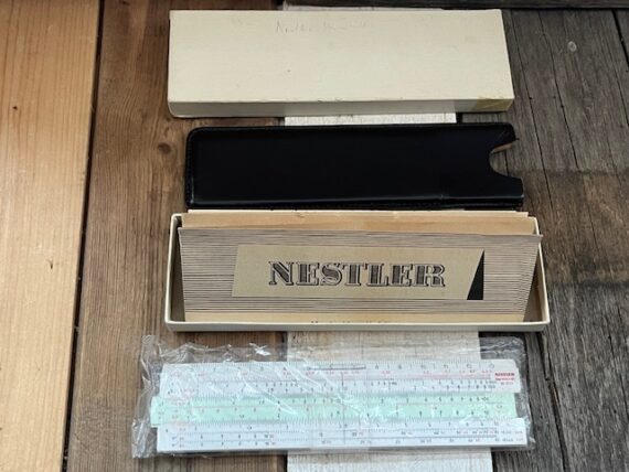 Nestler 0121 Darmstadt pocket slide rule MIB 1970 Germany Netherlands - Image 3