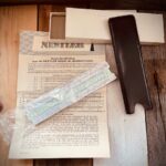 Nestler 0121 Darmstadt pocket slide rule MIB 1970 Germany Netherlands