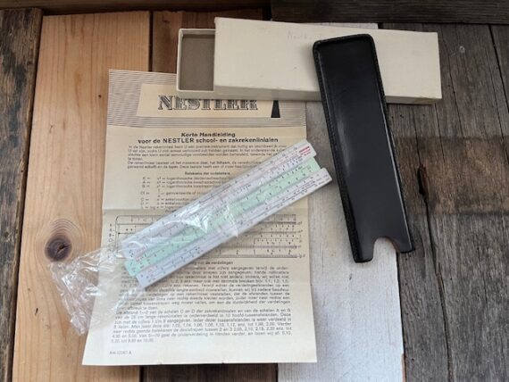 Nestler 0121 Darmstadt pocket slide rule MIB 1970 Germany Netherlands - Image 4