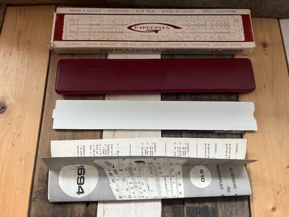 Graphoplex 1614 log log slide rule NMIB 1970 France