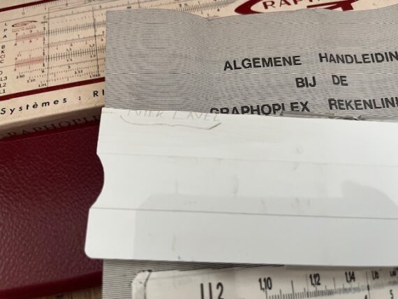 Graphoplex 1614 log log slide rule NMIB 1970 France - Image 6