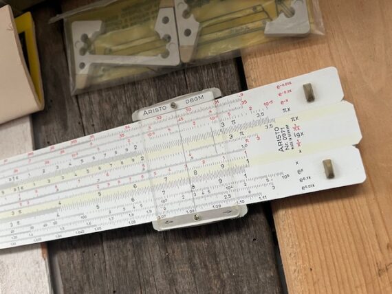 Aristo 0971 Hyperbolog slide rule NMIB 1970 Germany - Image 5