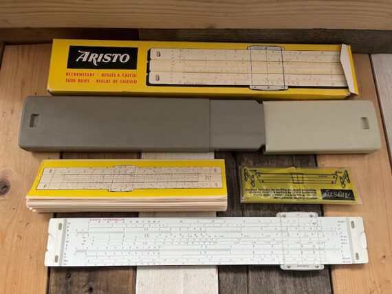 Aristo 0971 Hyperbolog slide rule NMIB 1970 Germany