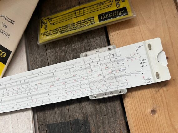 Aristo 0971 Hyperbolog slide rule NMIB 1970 Germany - Image 8