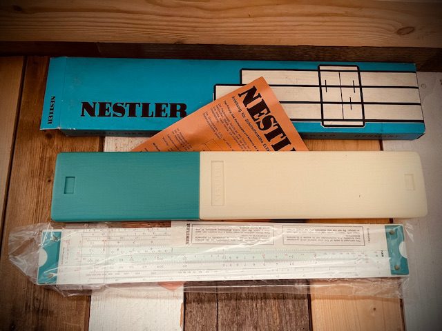Nestler Elemath log log duplex slide rule MIB 1970 Germany