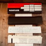Pocket slide rule Nestler Rietz NMIB 1970 Germany