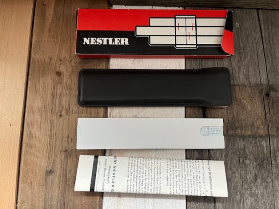 Pocket slide rule Nestler Rietz NMIB 1970 Germany - Image 3