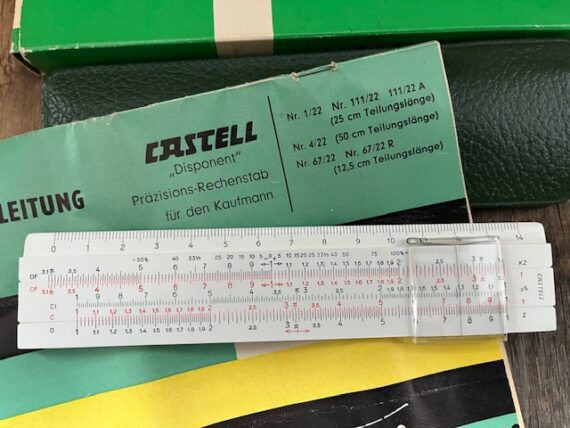 Faber Castell 67/22 Disponent slide rule NMIB 1960 Germany - Image 5