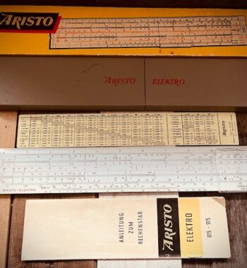 Aristo 915 Elektro Electric slide rule NMIB 1970 Germany