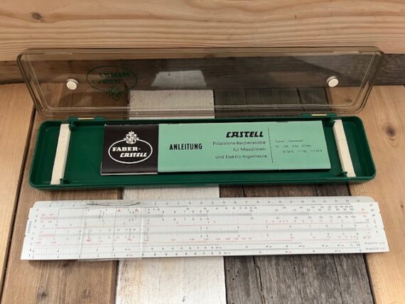 Faber Castell 111/54 Darmstadt slide rule case manual 1970 Germany - Image 3