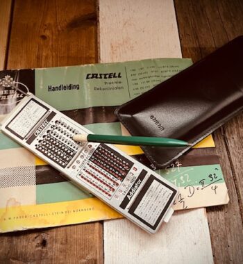 Faber Castell 67/87R addiator pen slide rule full set 1970 Germany