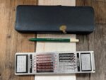 Faber Castell 67/54Rb addiator pen slide rule blue case 1972 Germany