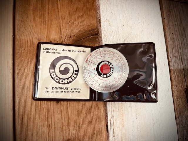 Logomat 2001 Pfiffikus circular slide rule Paragon 1960 Germany