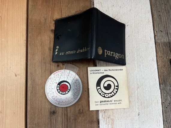 Logomat 2001 Pfiffikus circular slide rule Paragon 1960 Germany