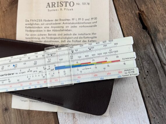 Aristo 10178 Panzerförderer slide rule Filzek manual 1960 Germany - Image 4