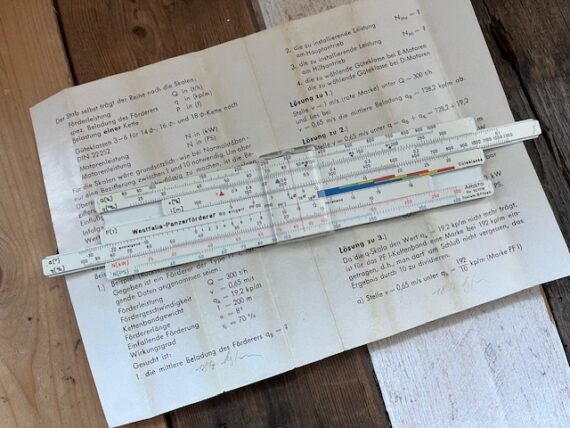 Aristo 10178 Panzerförderer slide rule Filzek manual 1960 Germany - Image 8