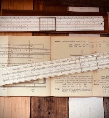 2x aristo 99 Rietz 99k slide rule English booklet 1950 Germany