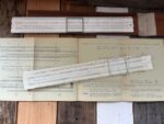 2x aristo 99 Rietz 99k slide rule English booklet 1950 Germany