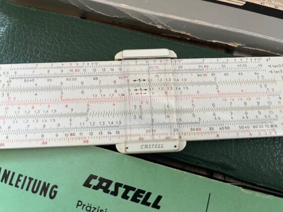 Faber Castell 62/83 Novo-Duplex slide rule complete set 1960 Germany