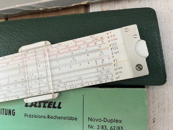 Faber Castell 62/83 Novo-Duplex slide rule complete set 1960 Germany - Image 8