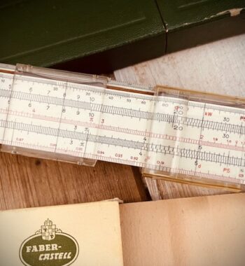 Faber Castell 1/54 slide rule magnifier cursor 1960 Germany