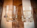 2 Whisky glasses for Chivas Regal whisky 2010 Scotland