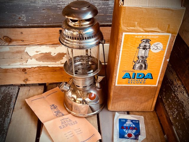 Aida Express 1500/500 CP Record lantern in box 1961 Germany