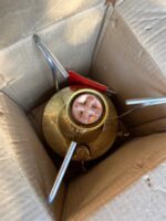 Primus 2 brass home Stove NOS full set cardboard box 1973 Sweden - Image 2