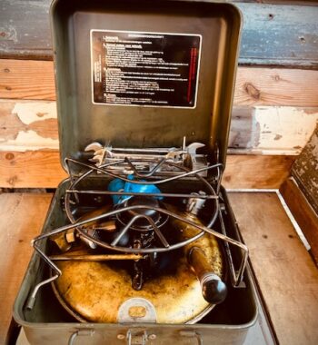 Heinze Geniol metal case camp stove full set NATO 1980 Netherlands