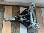 Lepper Primus leather mens brown saddle bike huge springs 1991 Holland - Image 9