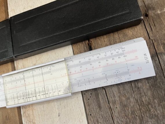 Marcantoni 25 TS Textile slide rule in case 1960 Italy - Image 6
