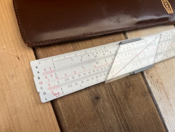 Graphoplex Texaco 615 oil industry pocket slide rule 1960 France - Image 3