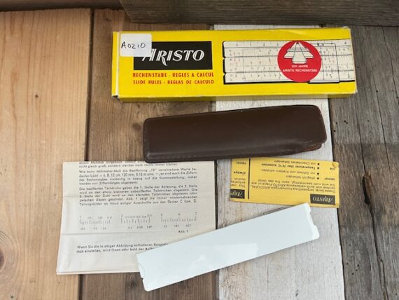 Aristo 810 Puck mini pocket slide rule full set 1970 Germany